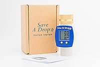 Vista 9 de Save a Drop Medidor de flujo de agua P3 con giratorio de latón resistente, mide el uso de un galón desde una manguera de jardín al aire libre, ideal