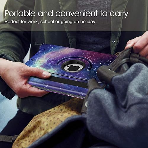 Vista 301 de Fintie - Funda giratoria para iPad de 9ª generación / 8ª generación / 7ª generación, de 10.2 pulgadas, funda giratoria en 360 grados, funda Azul