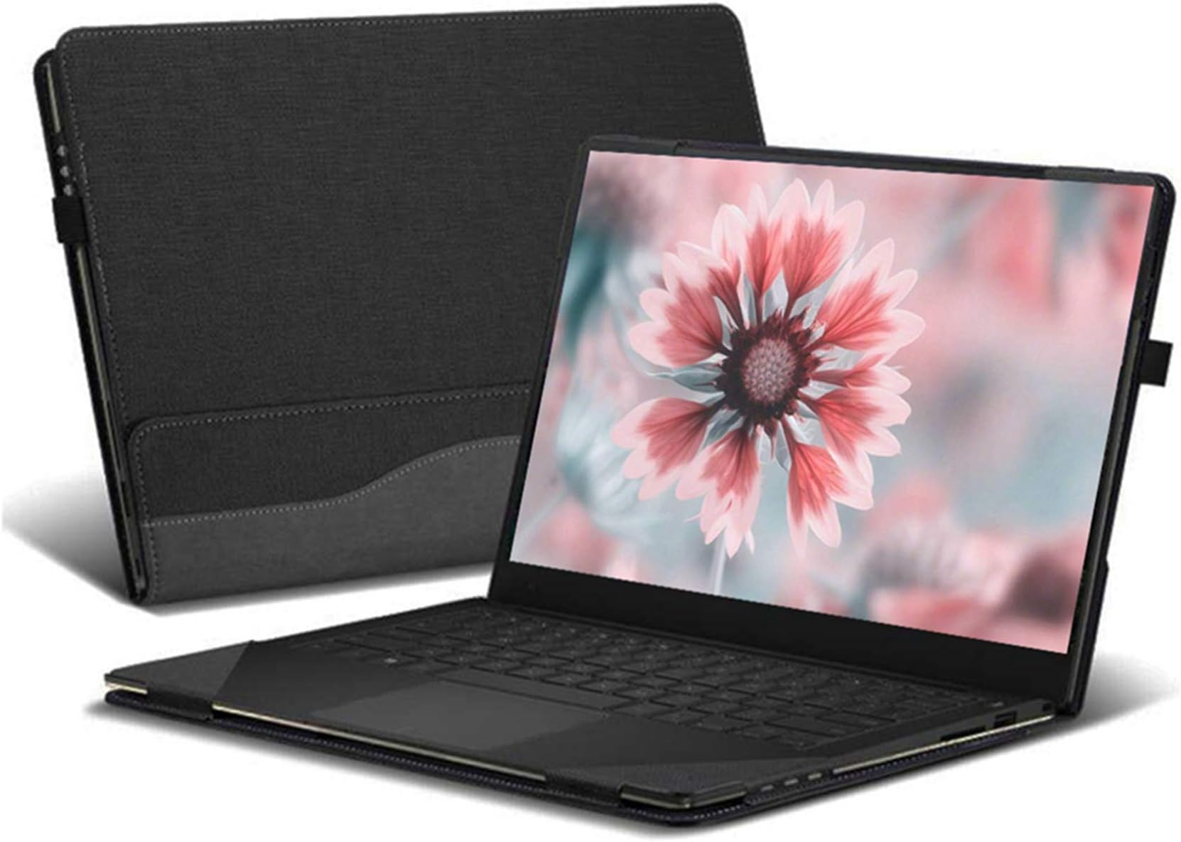 New Creative Design Case For Hp Spectre X360 13.3 Inch Laptop Sleeve Case PU Leather Protective Cover (Grey)