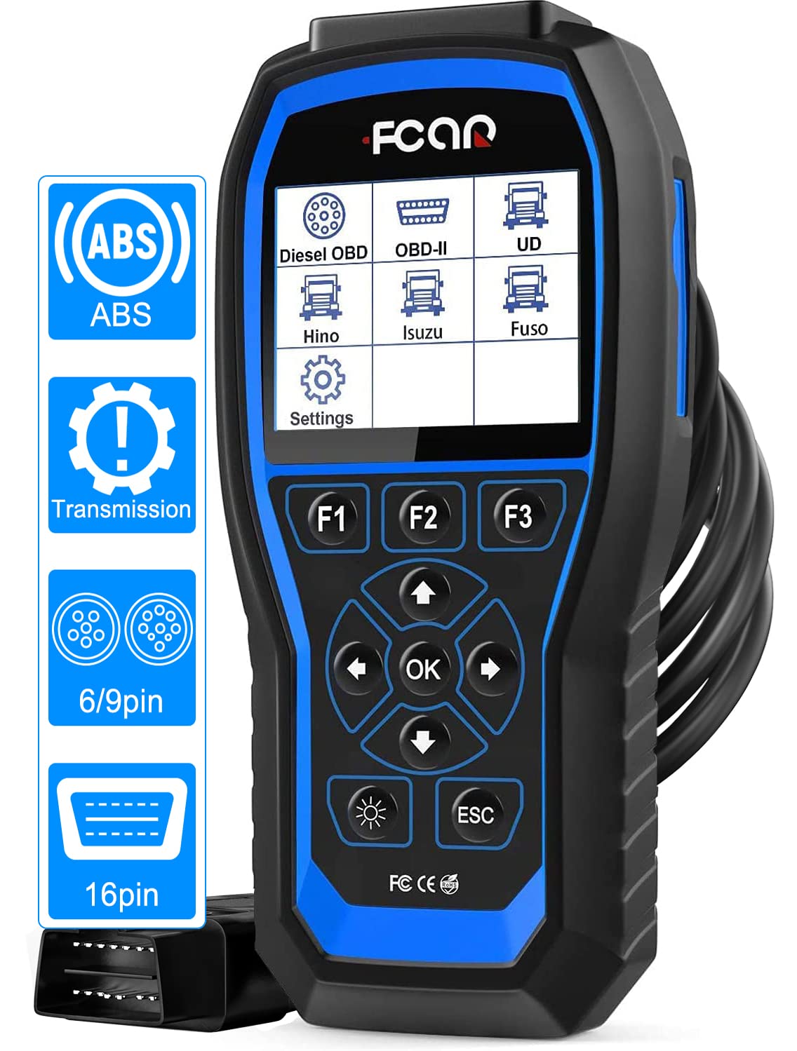 Buy FCAR F506 Heavy Duty Truck Scanner HD Diesel Scanner FullSystems