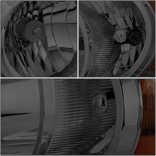 Miniatura 4 de DNA Motoring HL-LB-DR06-SM-AM, juego de faros delanteros para lado del chofer y acompañante