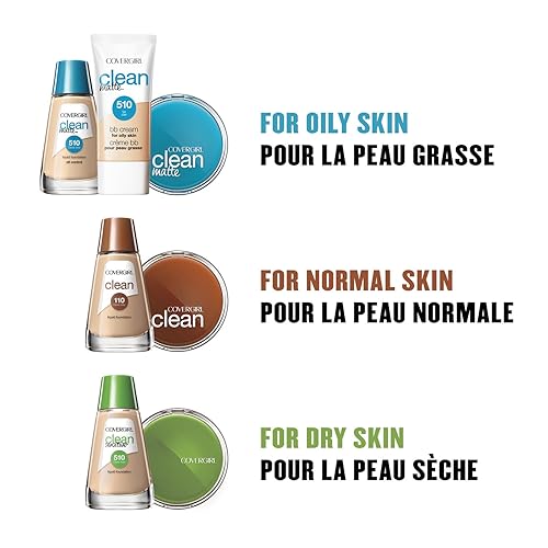 Miniatura 5 de COVERGIRL Base líquida Clean Matte Classic Beige 530, 1 oz (paquete de 2)