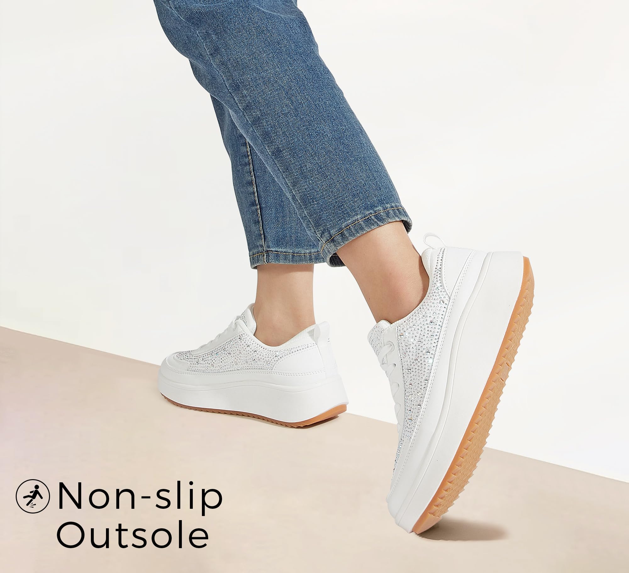 LUCKY STEP Sneakers Donna Platform, Scarpe Chunky
