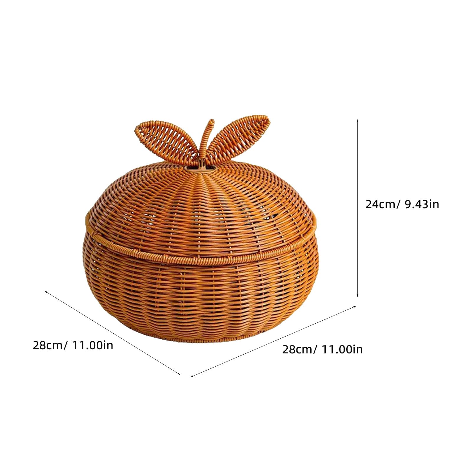 Cesta de Almacenamiento Versátil de PP Marrón con Diseño Nórdico Elegante y Forma Redonda para Pan y Snacks en Viajes o Baño