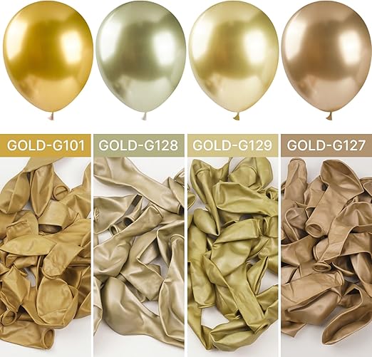 Product image for PartyWoo Nude Balloons and PartyWoo Metallic Gold Balloons - 5