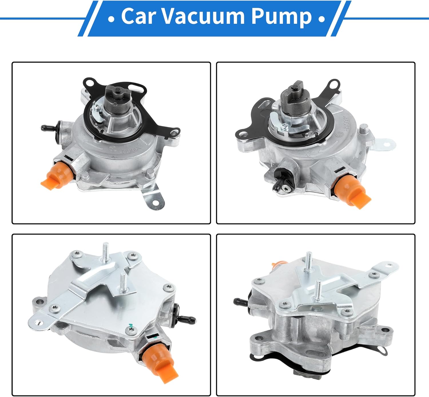 Brake Vacuum Pump No.DS7G2A451CB Engine Vacuum Pump for Ford Fusion 2014-2020 Aluminum Alloy Silver Tone 1 Pc