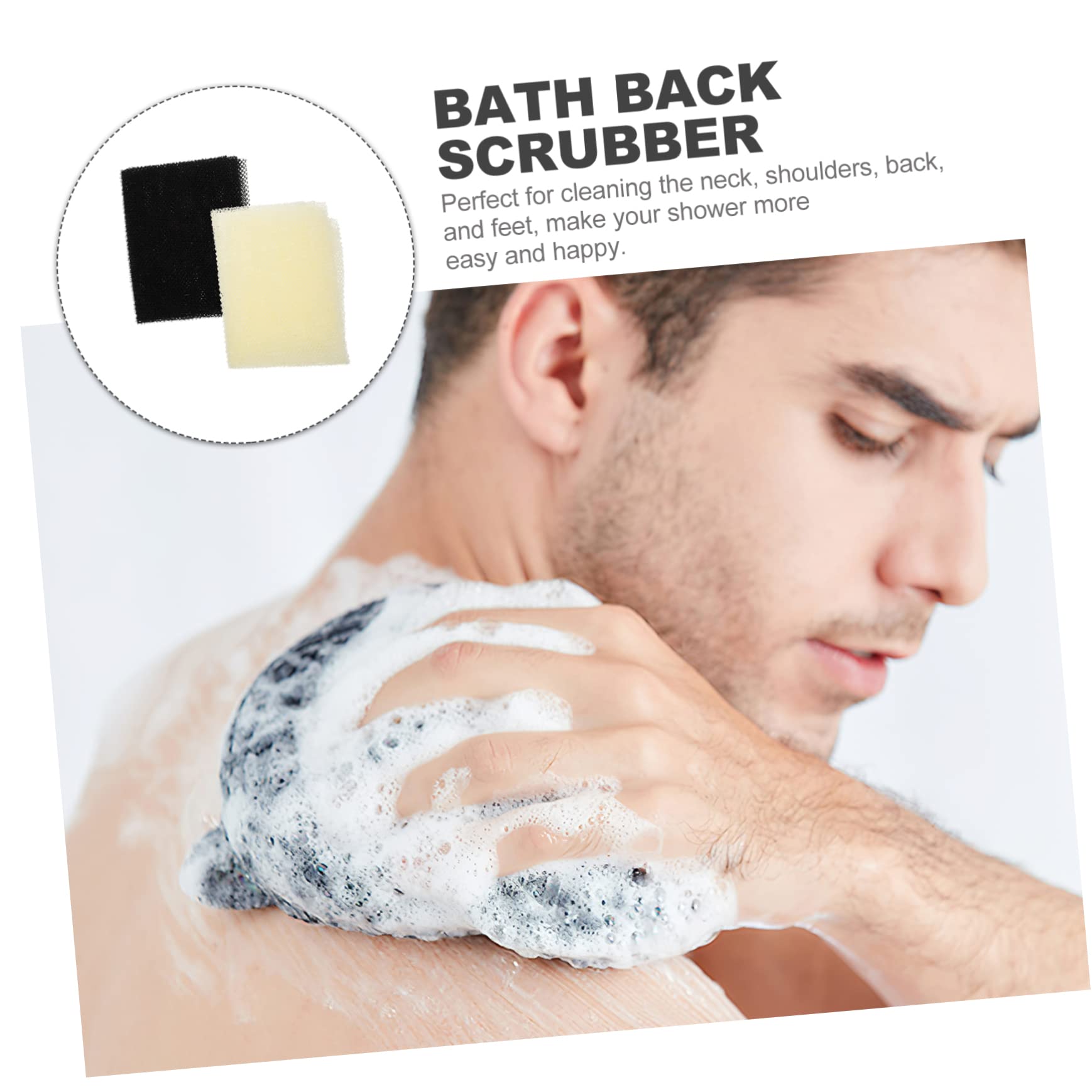 Healvian 10pezzi Scrub Schiena Spugna Esfoliante Per Uomini e Donne Asciugamano Lavabile Per Pulizia Profonda Della Facile Da Riporre e Assorbente Per Tutte Le Età