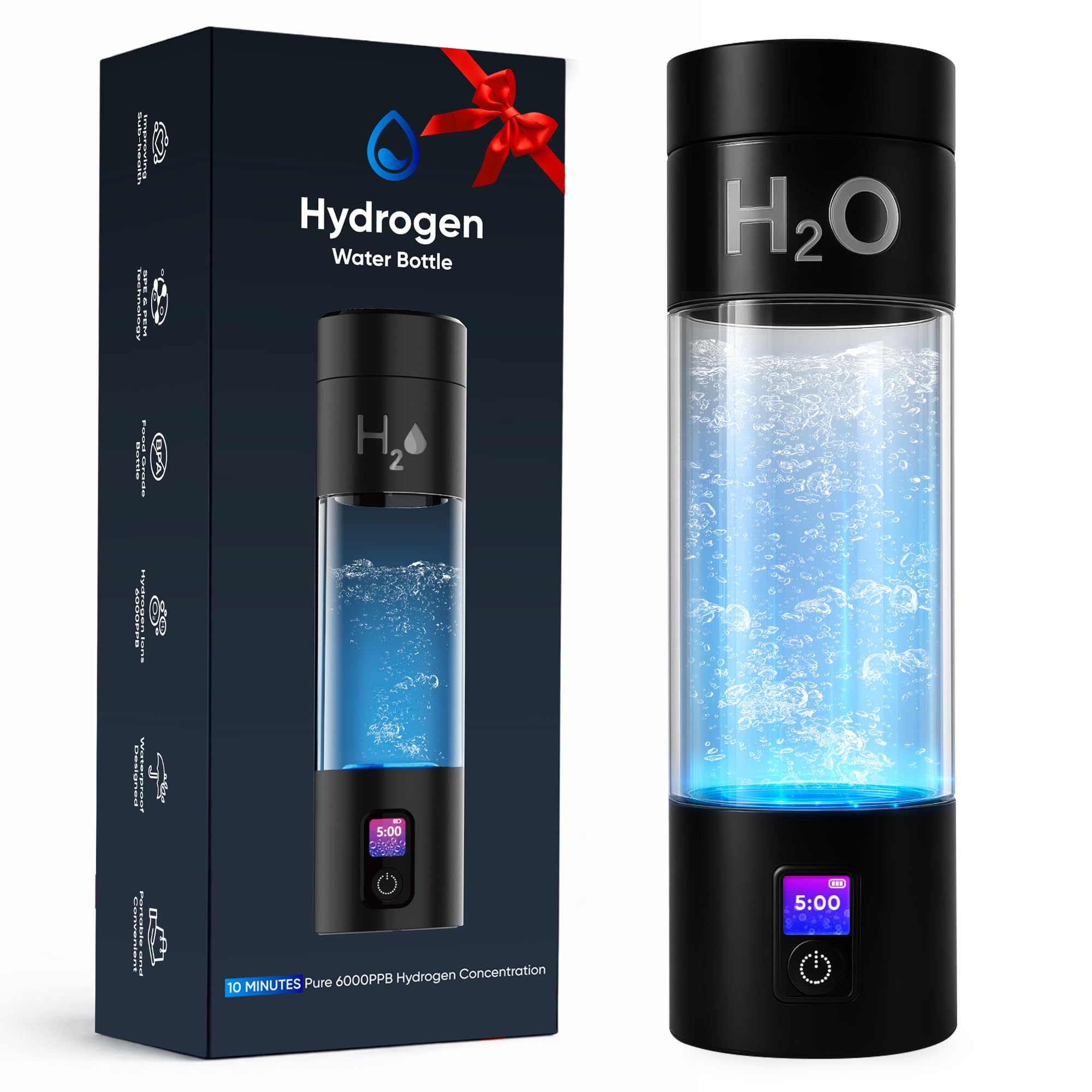 TzzToiT Hydrogen Water Bottle