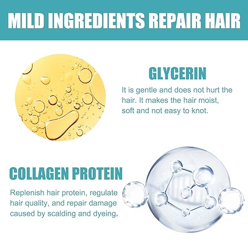 Miniatura 6 de Crema para alisar el cabello con proteínas, crema alisadora de cabello de seda y brillo, crema alisadora de cabello permanente, tratamiento de