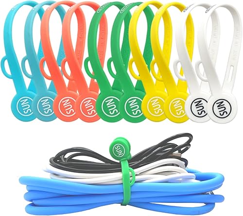 Miniatura 10 de Organizador de cables magnéticos, clips para auriculares, 10 unidades, para administrador de cables de auriculares, marcapáginas, pizarra blanca,