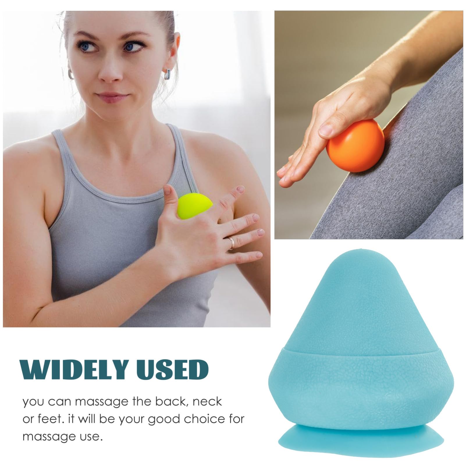 4 Bolas De Masaje Para Espalda Para El Yoga Tejido Profundo Puntos Gatillo Masaje Muscular Cuello Circulación Masaje Muscular Cintura Pies Tpe