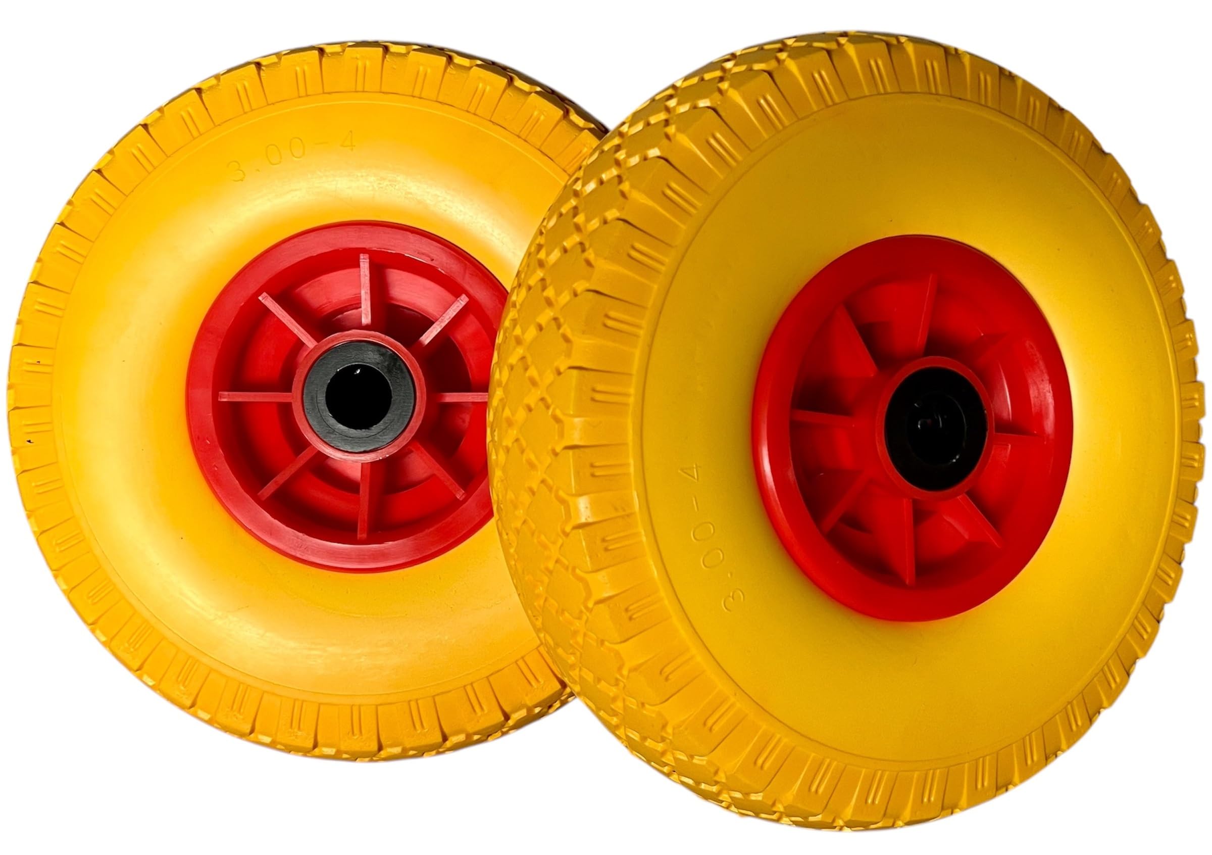 TMV24 2x Sackkarrenräder PU 260x75mm 3.00-4 – Pannensicher & Wartungsfrei Für Bollerwagen & Co.