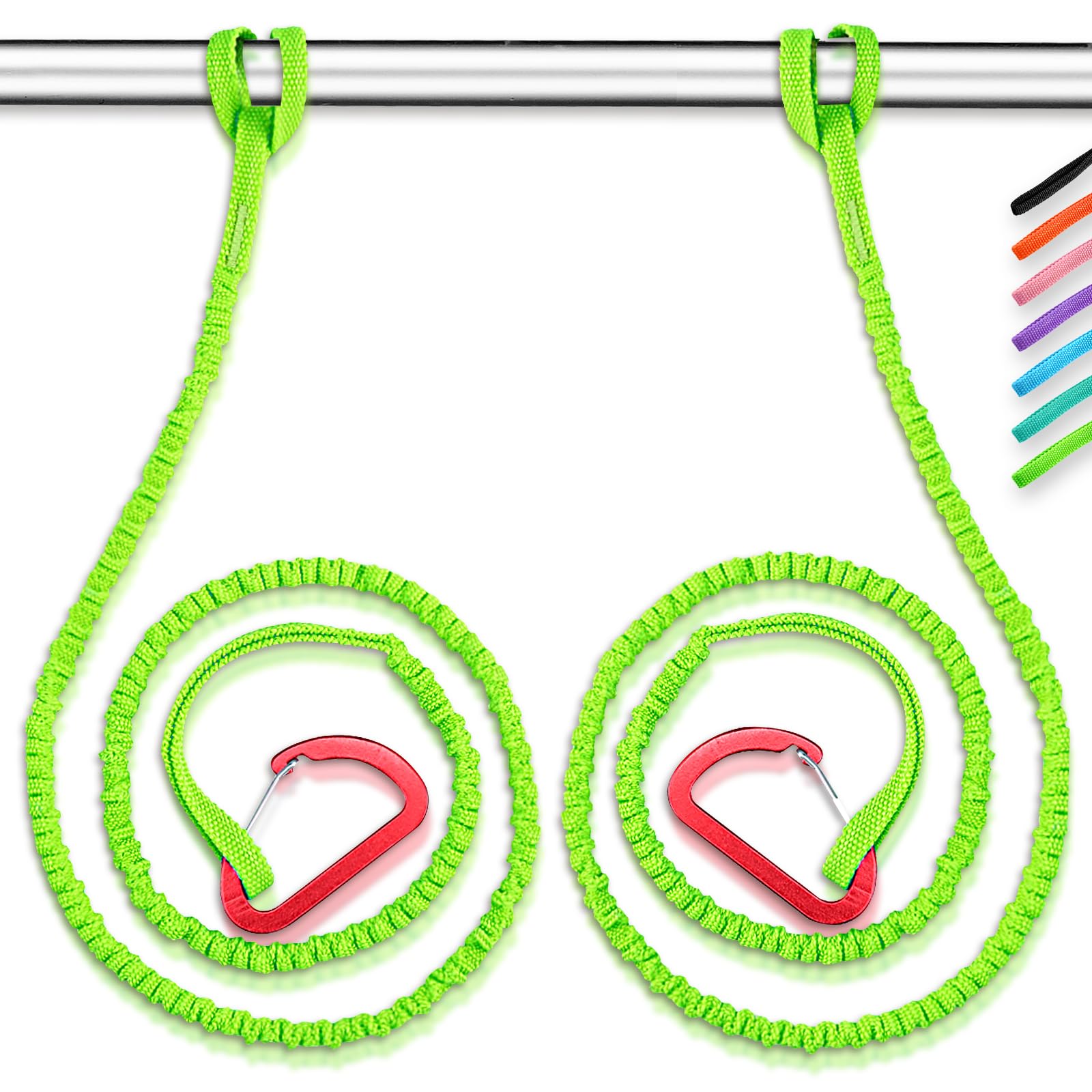 OCEANBROAD Stretchable Kayak Paddle Leash 4-7ft, Kayak Accessories for Fishing Paddle Board