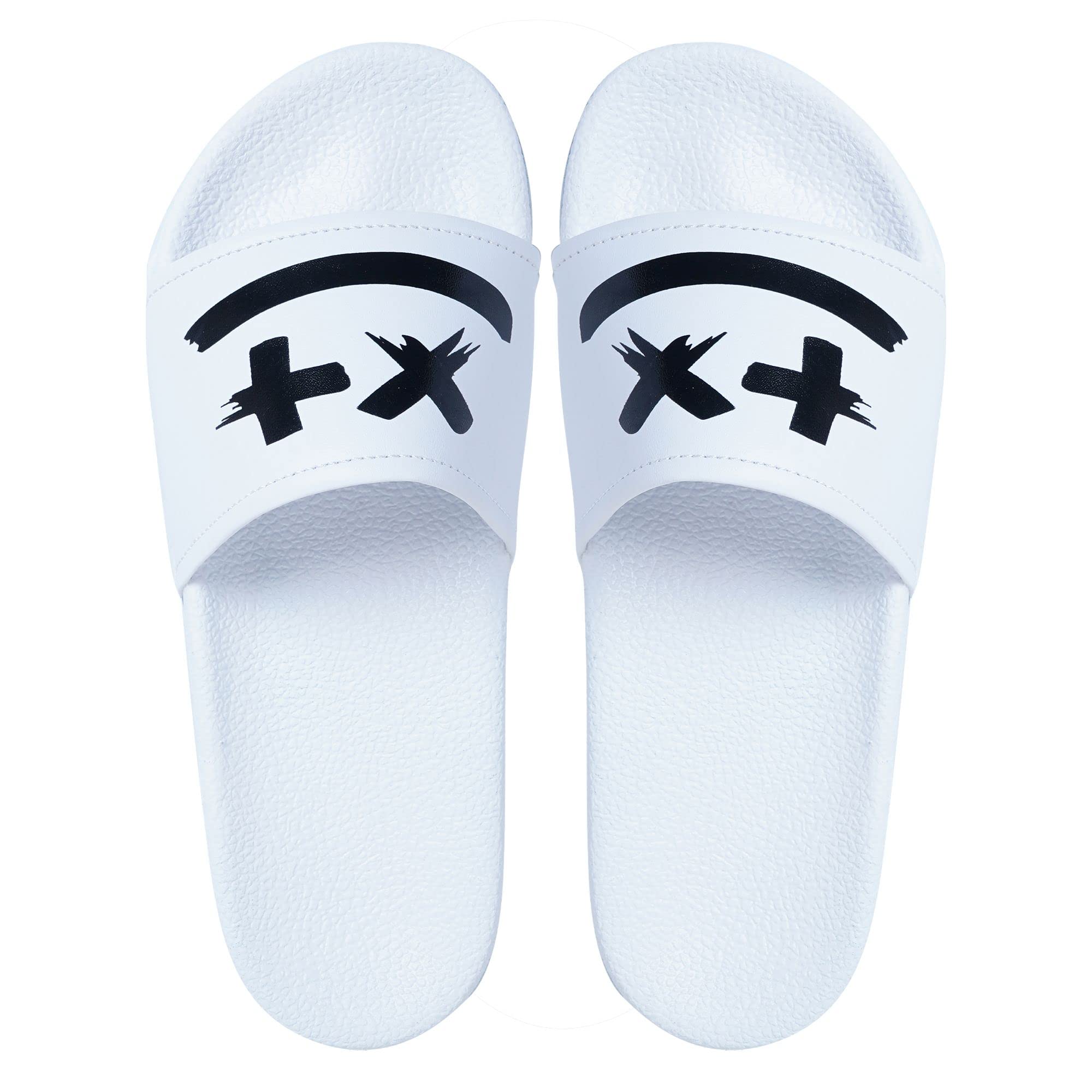 PERY-PAOMens Comfort Sliders White, Black, Sky blue, Green Boys Flip-Flops