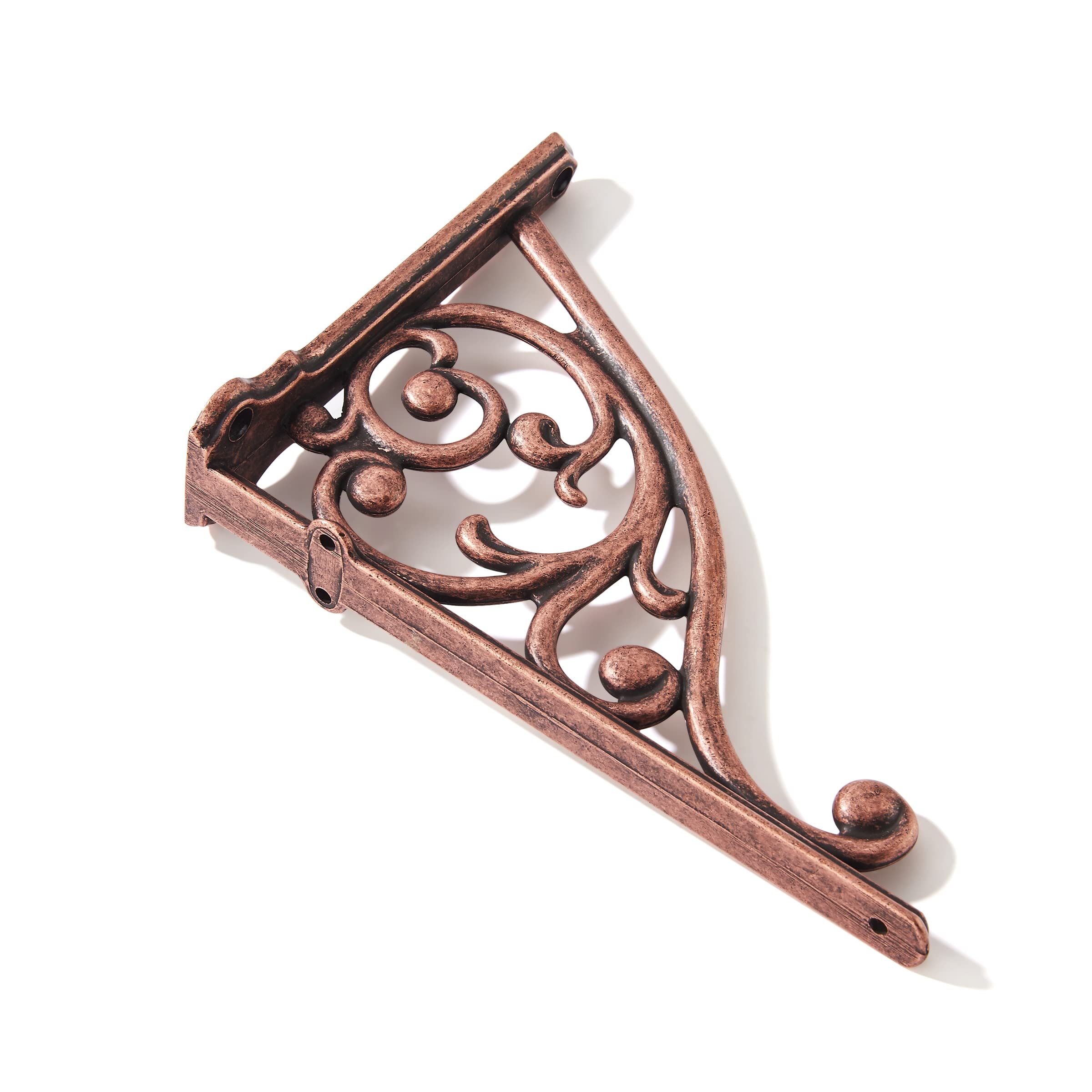 Shelf Brackets Cast Iron Wall Shelves Decorative Wall Shelf Bracket -  Simple Vine - Rust Brown Cast Iron - 9