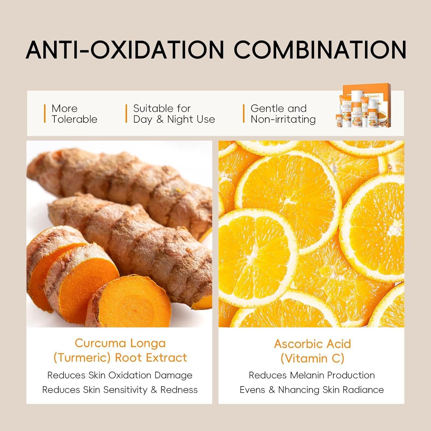 Vawolecy Turmeric Vitamin C Skin Care Set - Image 4