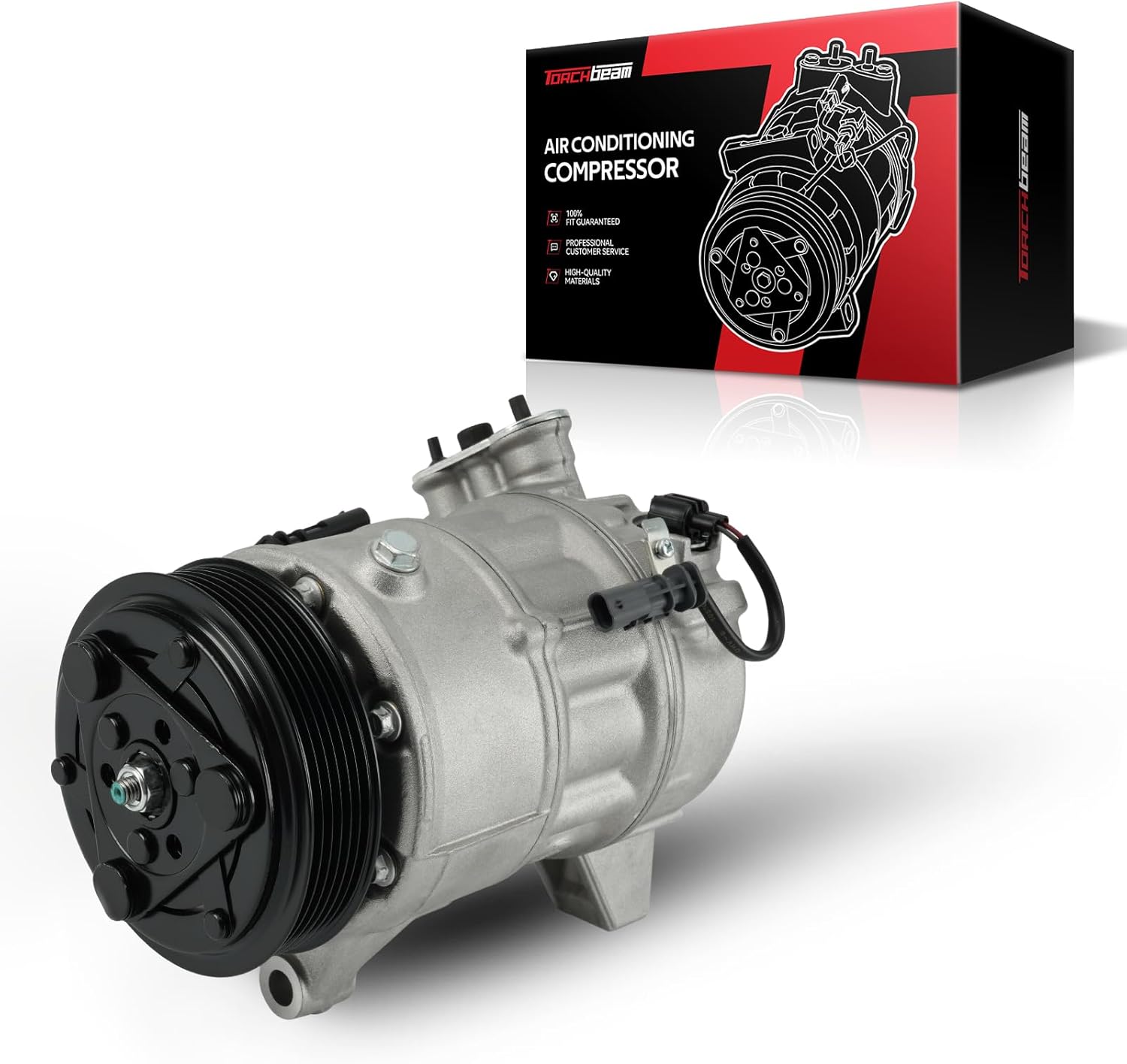 Torchbeam 98586 Air Conditioning Compressor, AC Compressor Fit for SRX 2012-2016, LaCrosse 2012 3.6L, Automotive Replacement A/C Compressor with Clutch