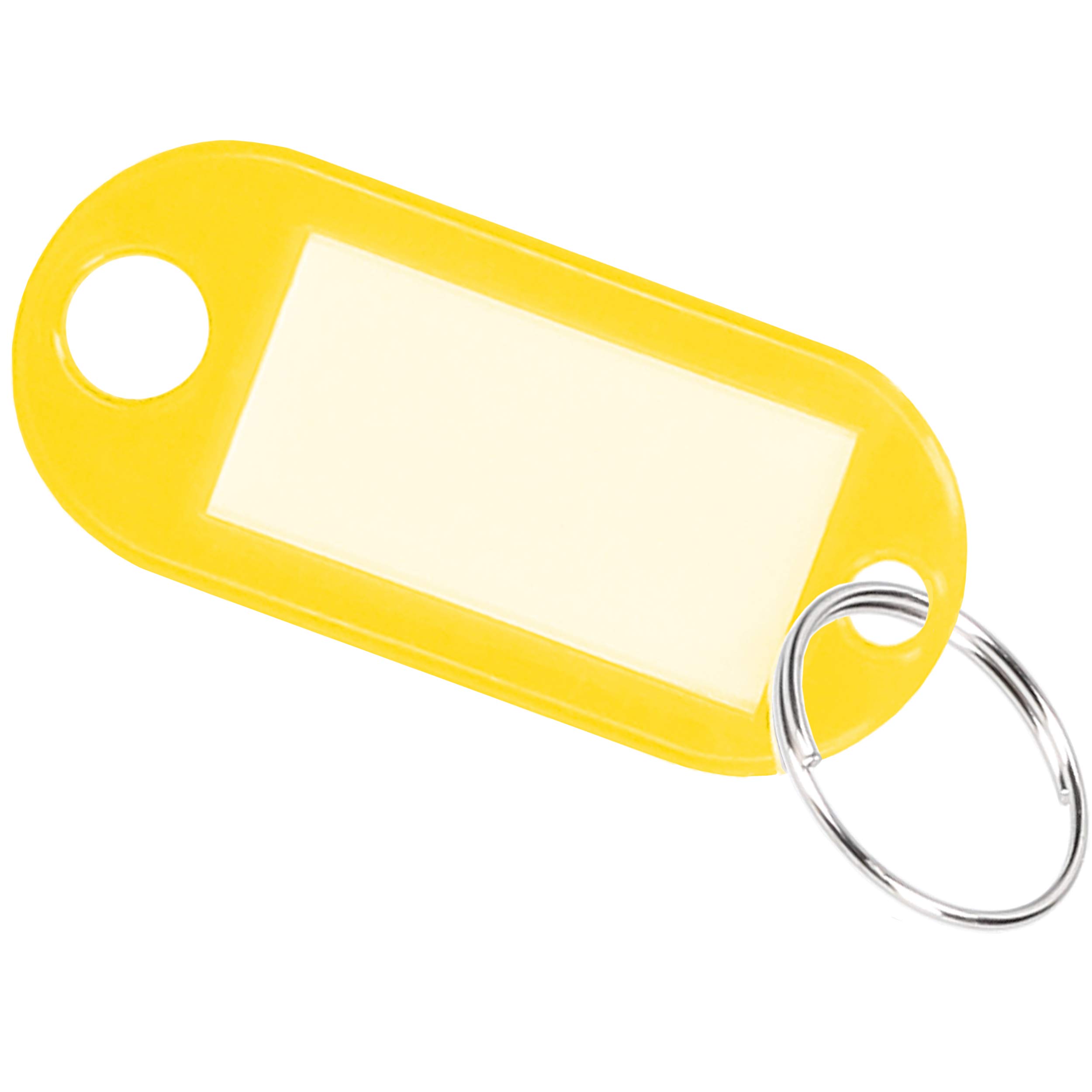 mumbi 1 x key fob key tags can be written on, yellow