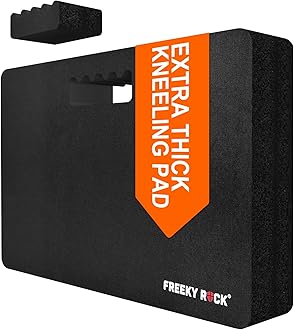 Kneeling Pad, Extra Thick Gardening Kneeling Pad for Women, Large Foam Bathtub Kneeling Pad for Bathing Baby, Waterproof Knee Pads Garden Workout Supplies, Black