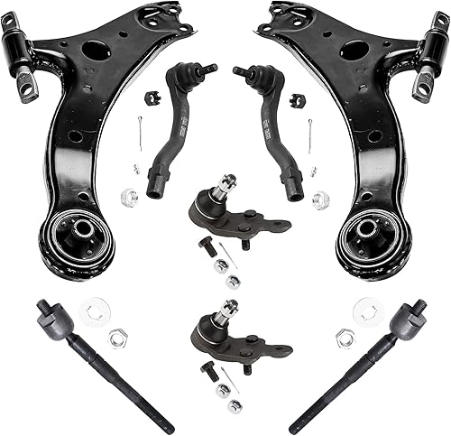 Miniatura 84 de Detroit Axle - Kit de suspensión delantera de 8 piezas para Toyota Sienna 2004-2010, brazos de control inferiores con rótulas interiores exteriores