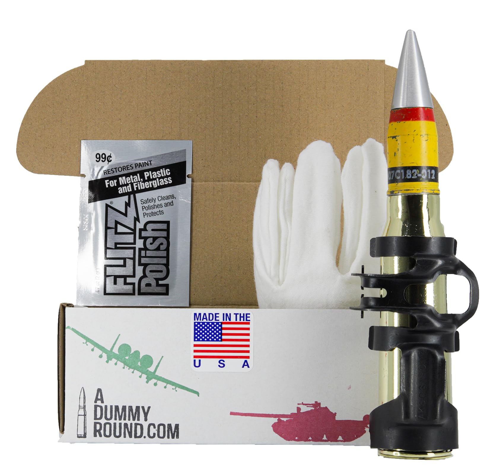 General Dynamics 20mm Dummy Round Military Collectable Display INERT