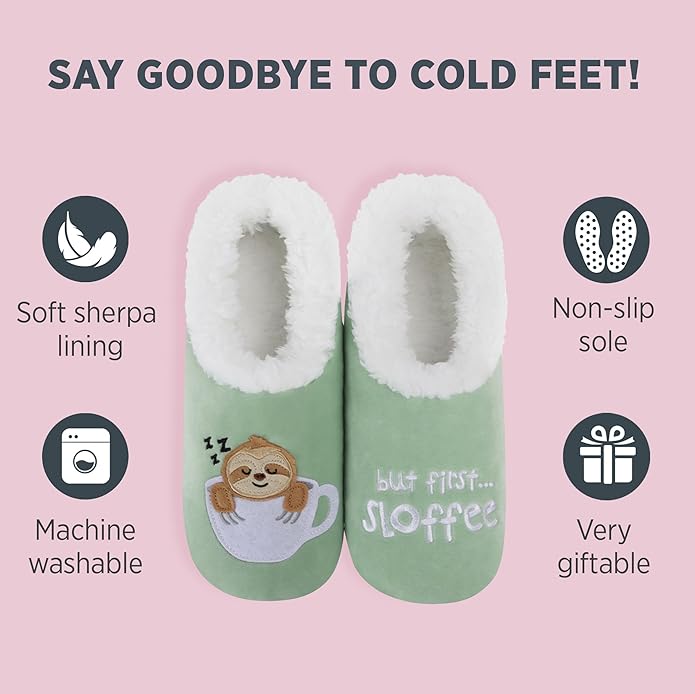 Snoozies Pantuflas Tipo Calcetín Animal para Mujer miniatura 2