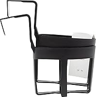 Vista 5 de Custom Accessories 92200 - Portavasos grandes de plástico, color negro, paquete de 2