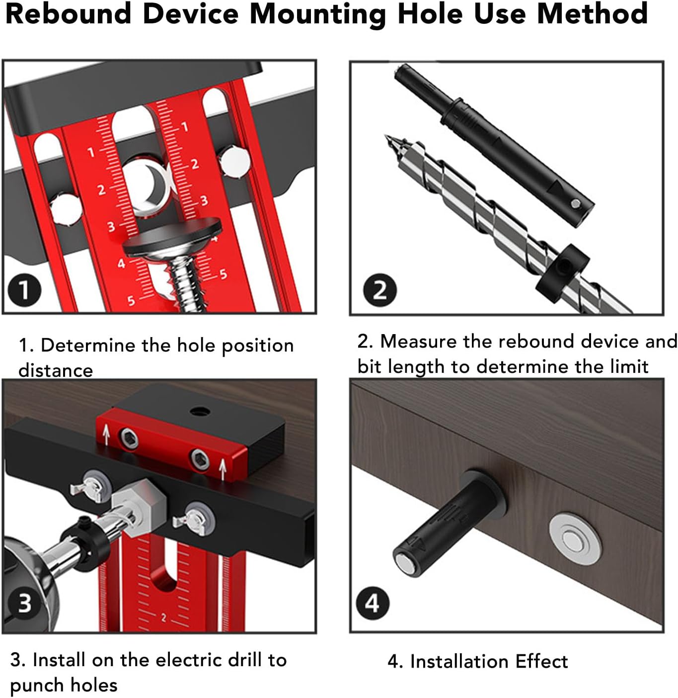 Template Tool,Adjustable Cabinet Drilling Guide W/Support Arm,Aluminium Alloy Doweling Jig,Woodworking Hole Locator Tools