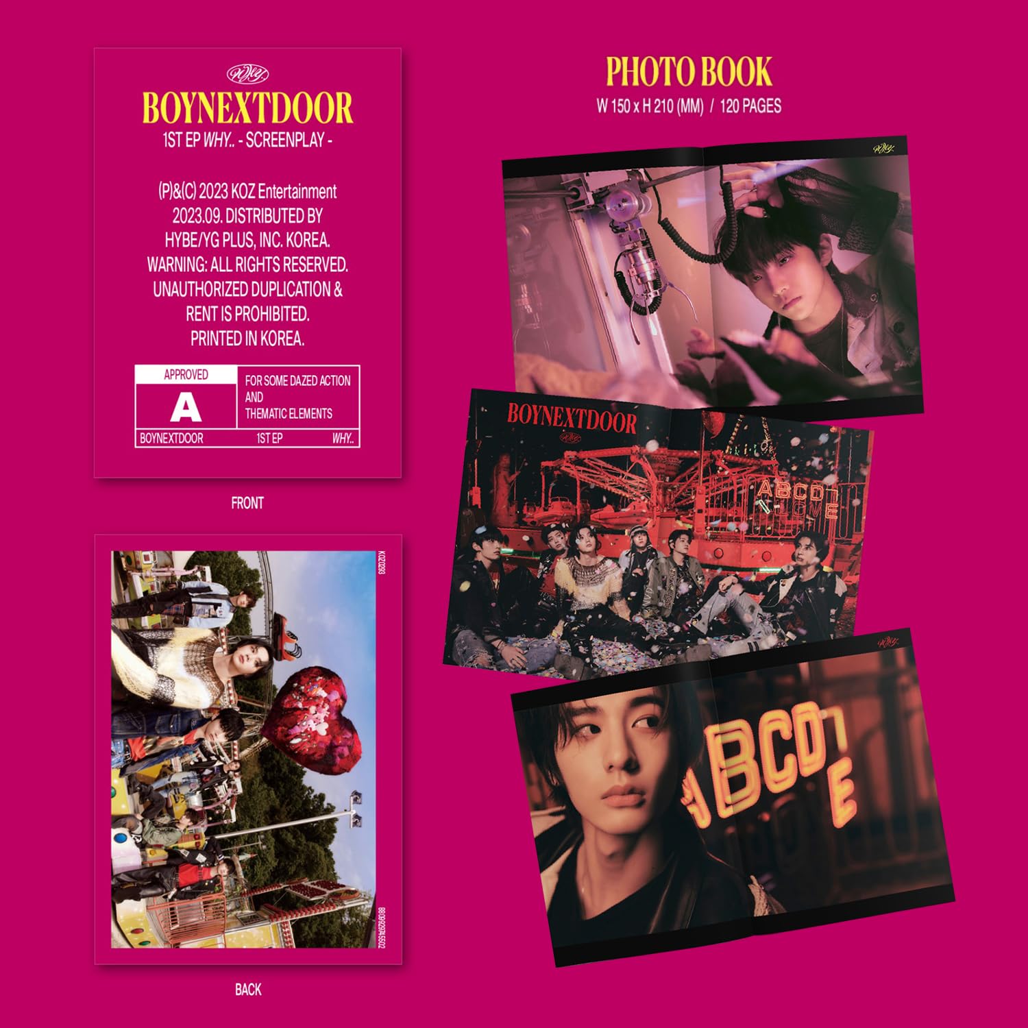 Amazon.com: BOYNEXTDOOR - 1st Mini Album [WHY..] (DAZED Ver.) Out
