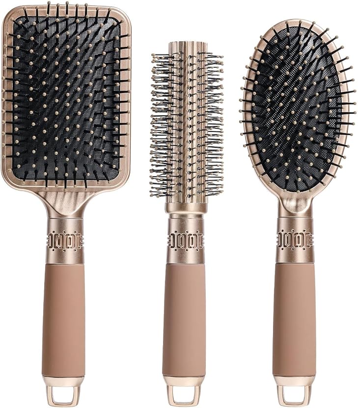 Hexwell Hair Brush Comb Set (Pack of 3)