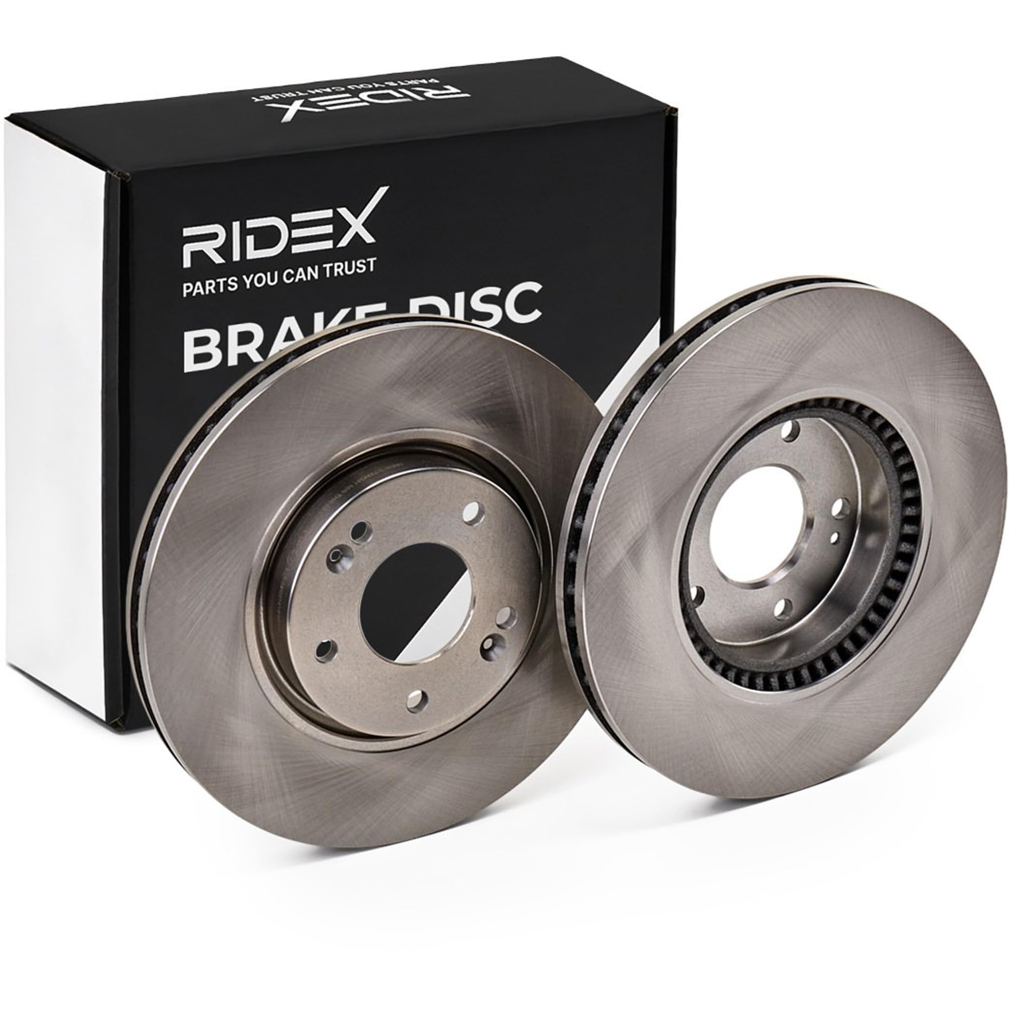RIDEX 82B0251 2x Disco de freno Delantero sin tornillos Compatible con KIA CEE`D Sportswagon JD