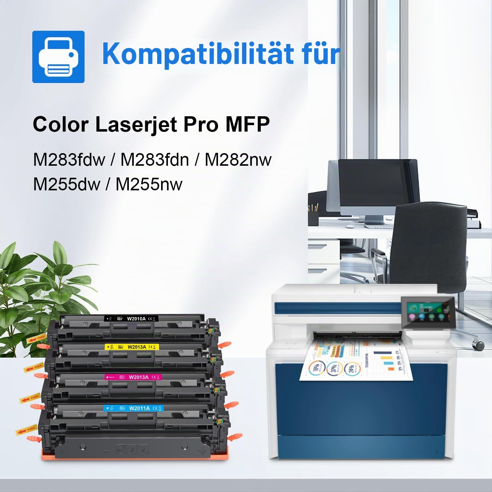 MYCARTRIDGE 207A Toner MIT CHIP Ersatz für HP 207A 207X MFP M283fdw M255dw