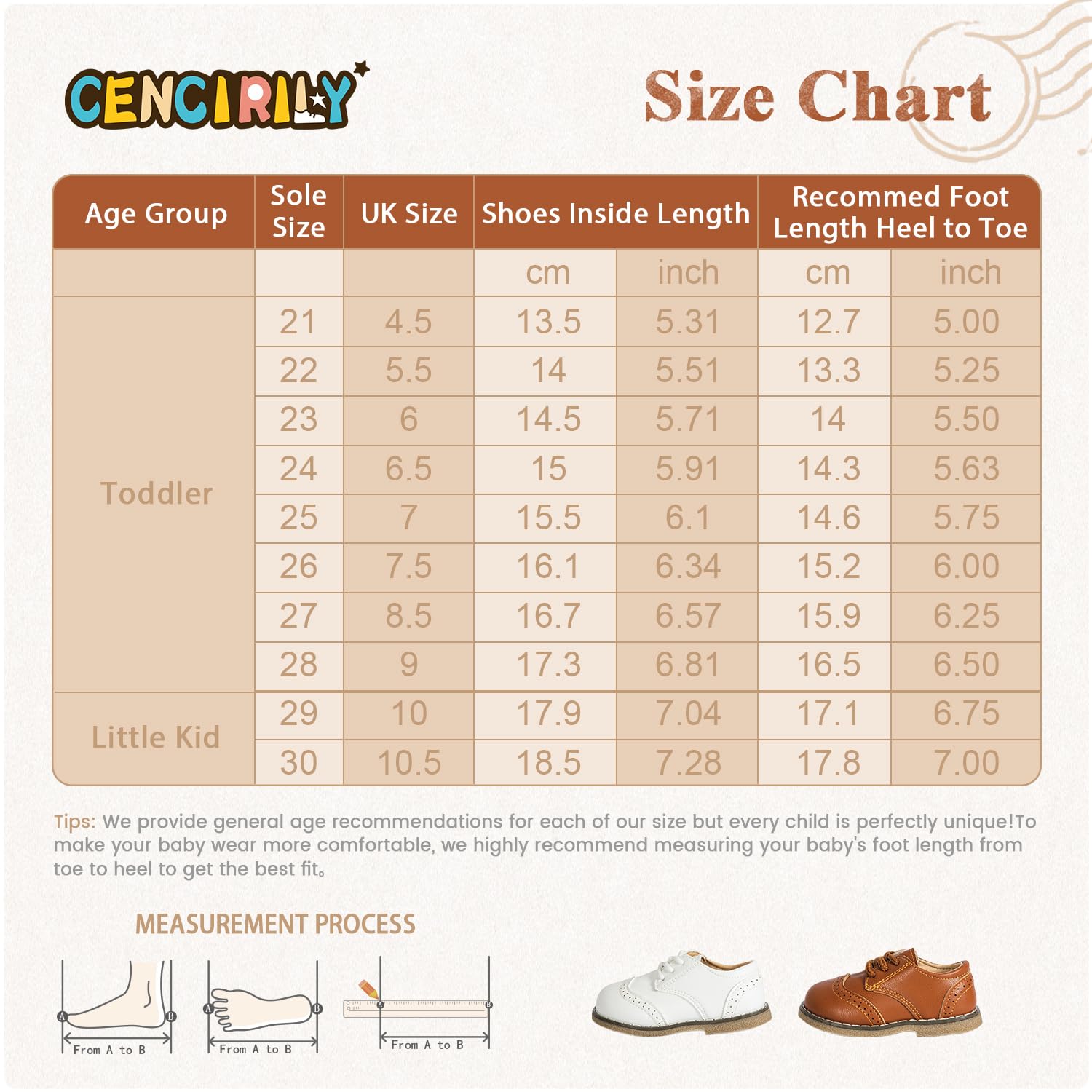 CENCIRILY Chaussures Oxford à lacets antidérapantes pour tout-petits garçons filles mocassins plats pour uniforme scolaire classique