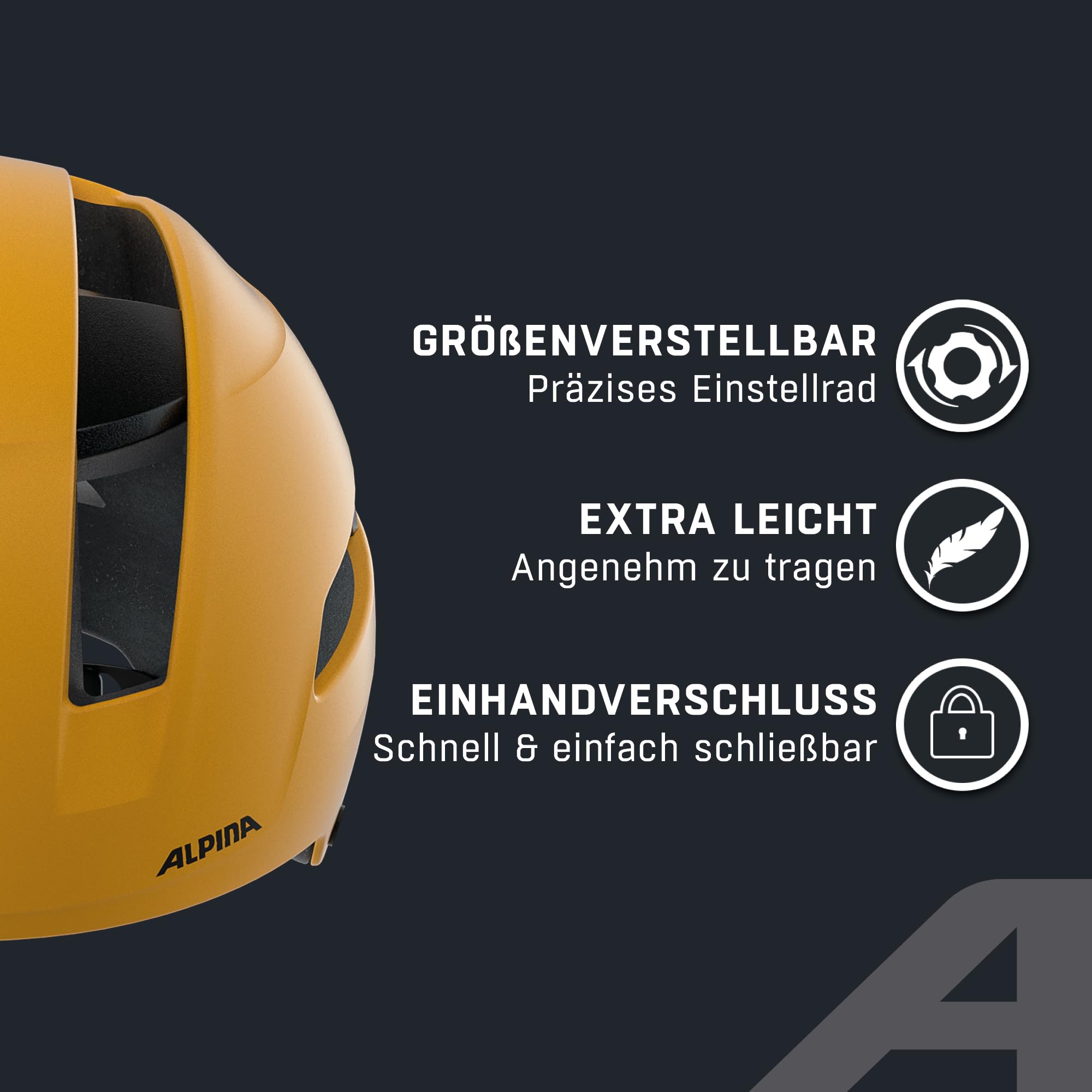 ALPINA SOHO - Extrem Robuster, Leichter & Individuell Anpassbarer Urban Fahrradhelm Für Erwachsene