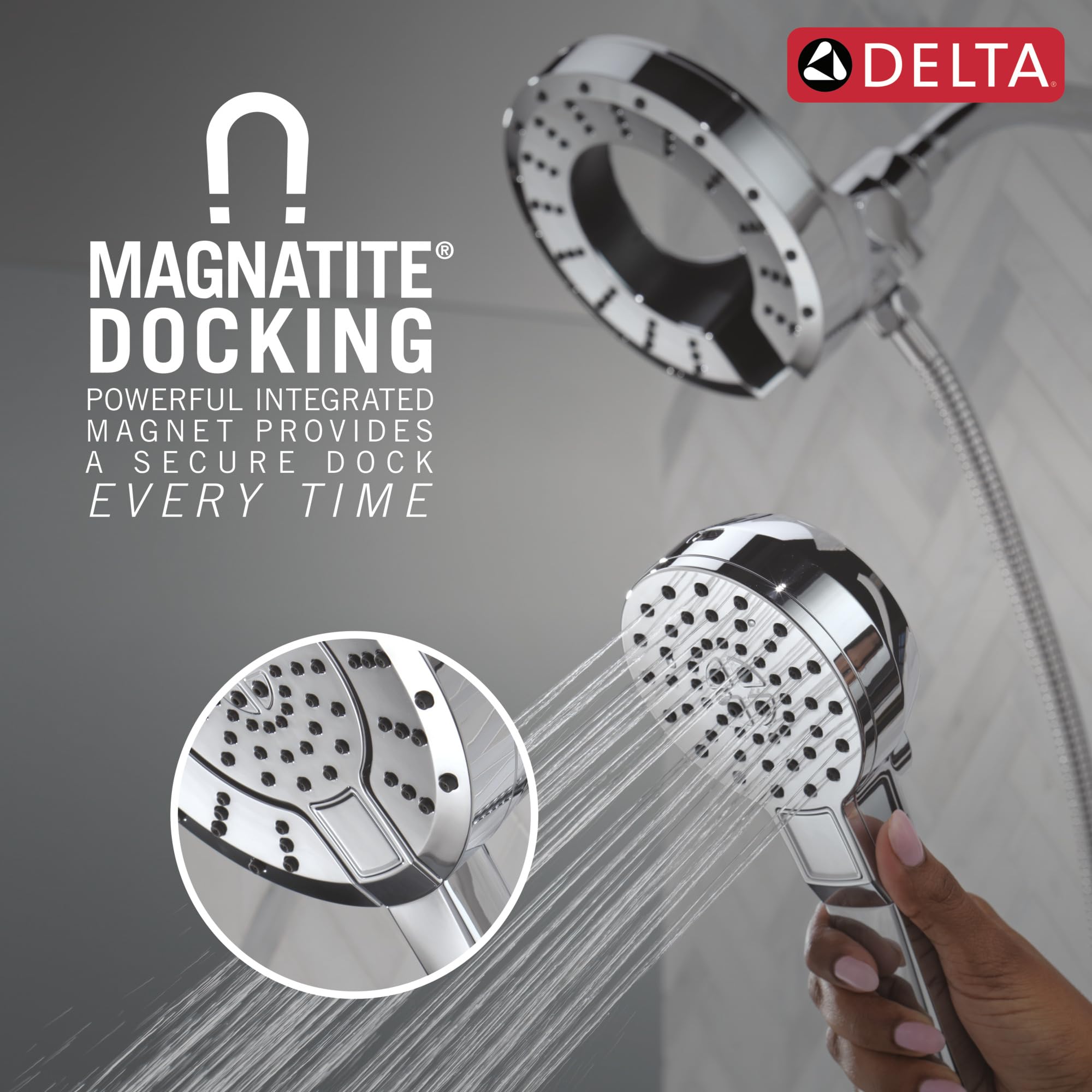 TDYです❁︎ Delta 5-Setting In2ition 2-in-1 Dual Shower Head with Handheld