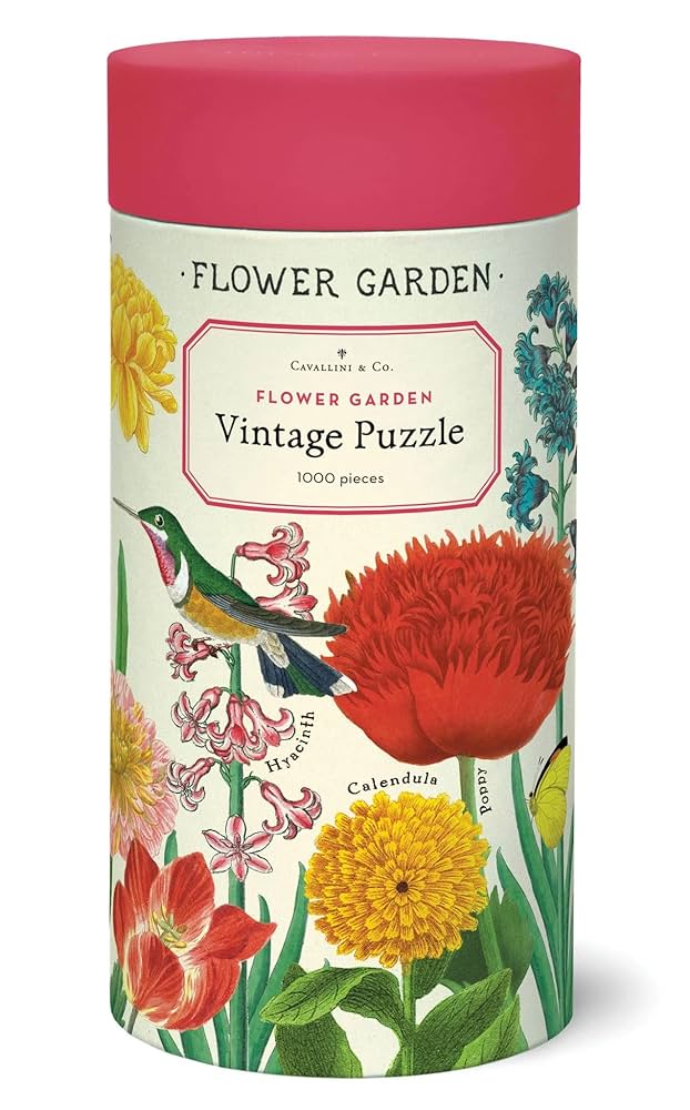 Amazon.com: Cavallini 1000 Piece Puzzle, Flower Garden (PZL