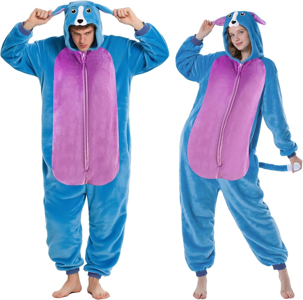 Spooktacular Creations Halloween Skelett Unisex Jumpsuit Pyjama für Erwachsene, Halloween Tier Plüsch Einteile Jumpsuit Schlafanzug Kostuem Cosplay
