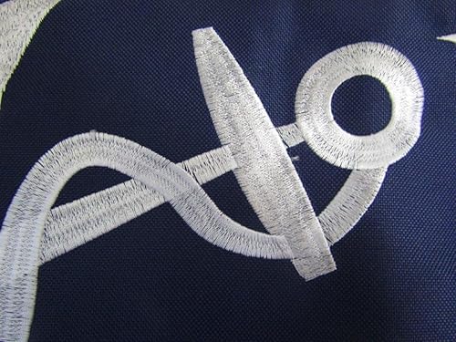 Miniatura 2 de AES Cartel de algodón sintético náutico bordado de 3 x 5 pulgadas, clips de 3 x 5 pies, resistentes a la decoloración, doble costura, ojales para