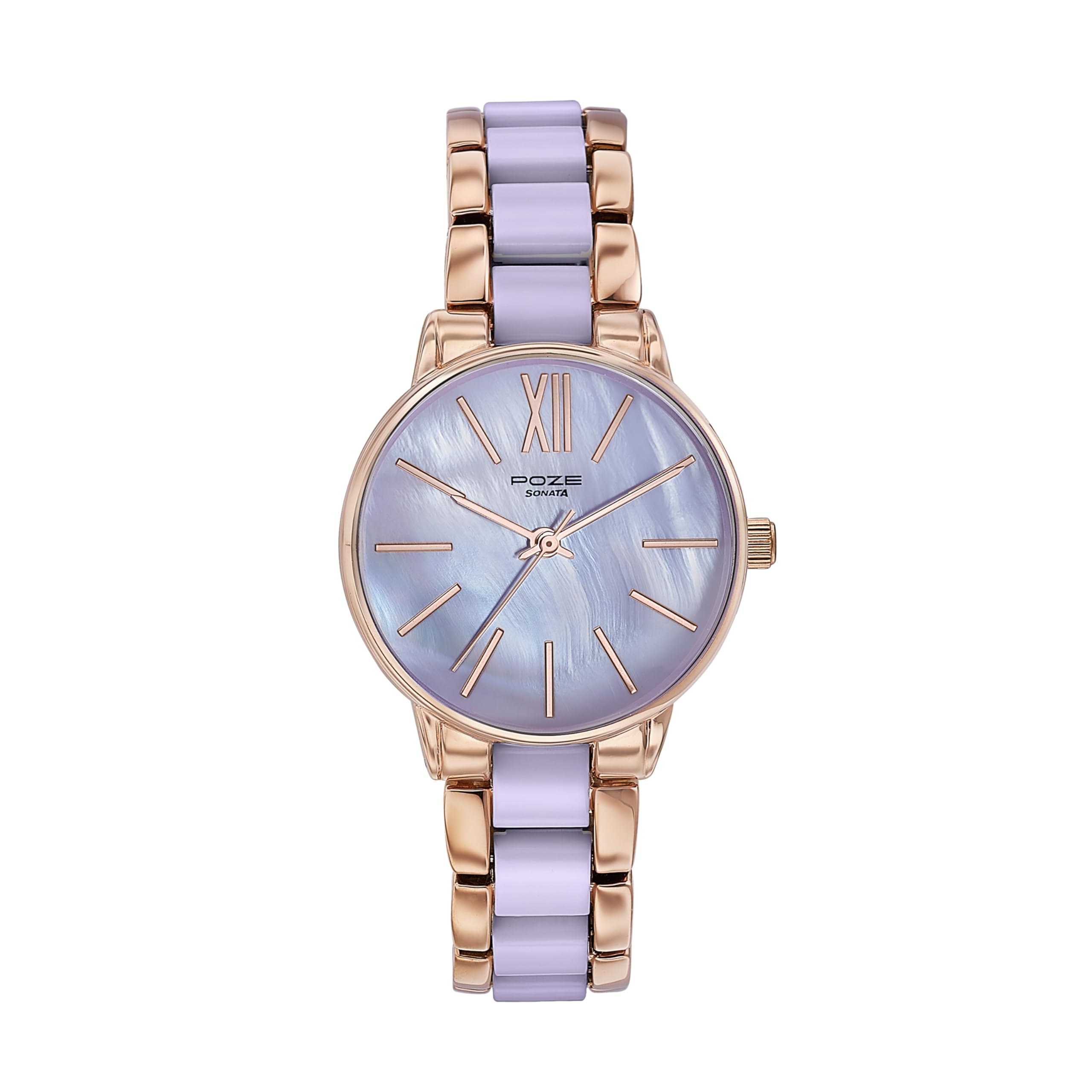 sonata Poze Analog Quartz Purple Dial Watch for Women-picture-9