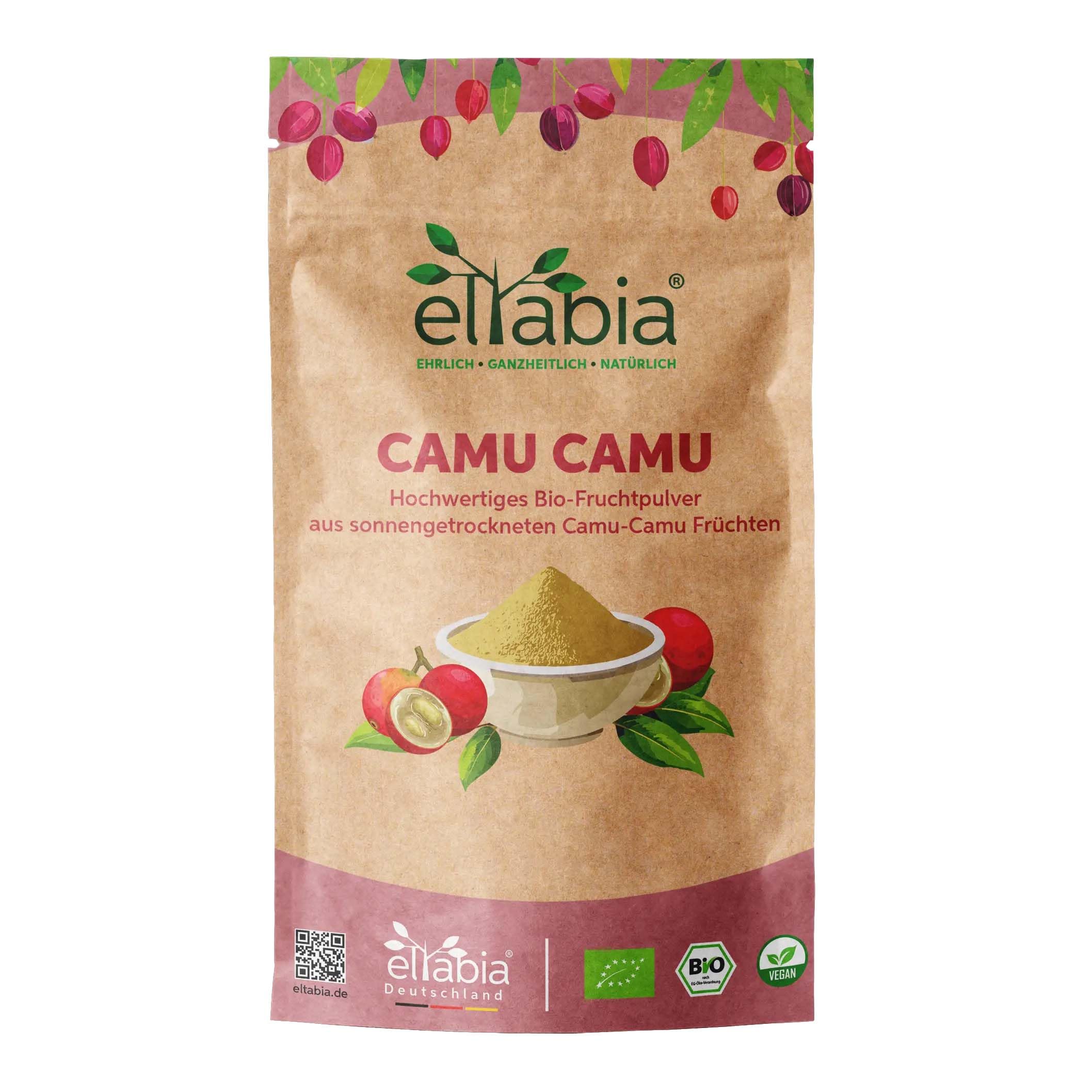 Bio Camu Camu Pulver 1kg hochdosiert mit natürlichem Vitamin C aus Brasilien | 100% ohne Zusatzstoffe in Rohkost-Qualität