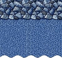 SmartLine Coastal Rock 18x33 ft Oval Pool Liner, 25 Gauge Unibead Vinyl for 52" Steel Wall Above Ground Pools