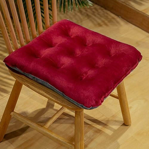Miniatura 8 de Paquete de 2 cojines redondos de terciopelo grueso para asiento, almohadillas de color sólido para silla, cojín de piso para tatami, almohadilla de