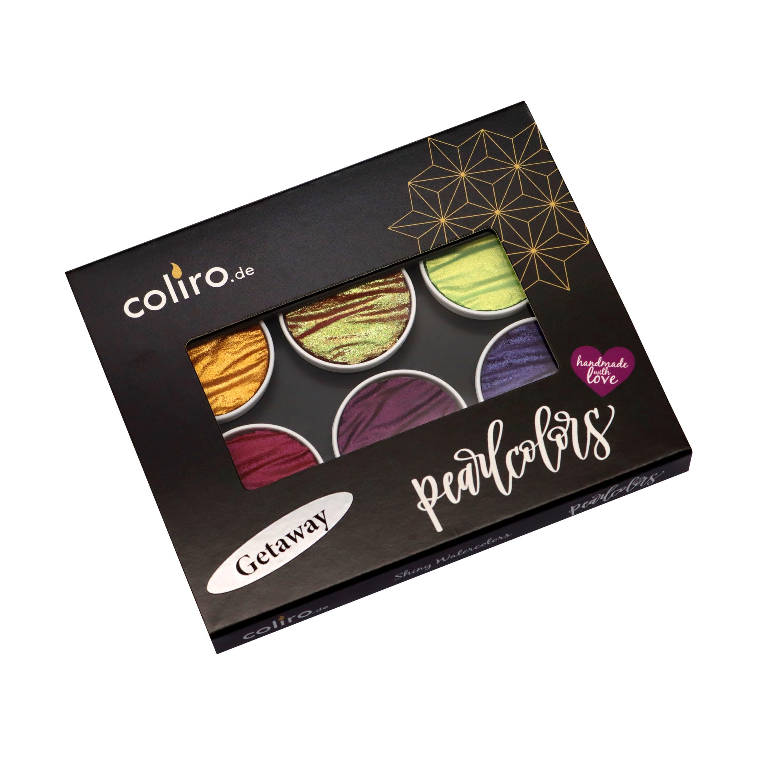 Coliro Getaway Metallic Watercolour Paint Set - 6 Pearlcolors — image 1