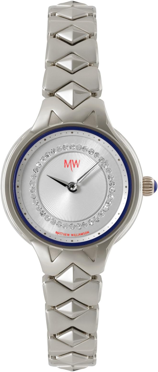 Women's Quartz Watch with Silver Dial Analogue Display and Gold Plated Silver Stainless Steel Bracelet LBM34001/06