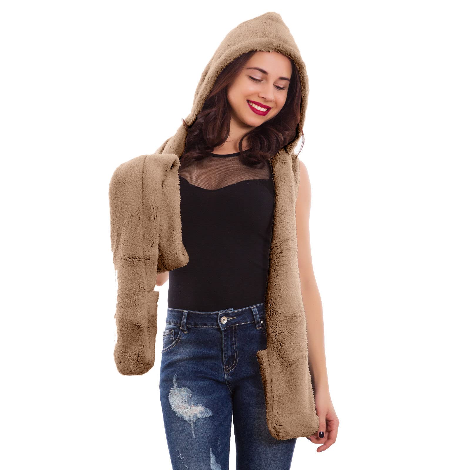 Ducomi GeekChic Sciarpa Cappello Guanti – In Pile Termico Caldo per Inverno - Elegante Set Invernale 3 in 1 alla Moda - Idea Regalo Donna Ragazza Natale