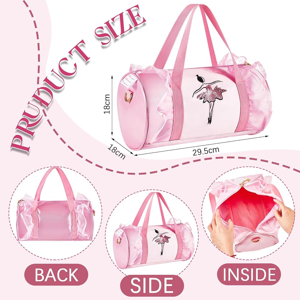 Ballet Dance Bag Dancer Handbag For Girls Women Bags Dancer Embroidered Clutchv Water Proof Fabric Bag