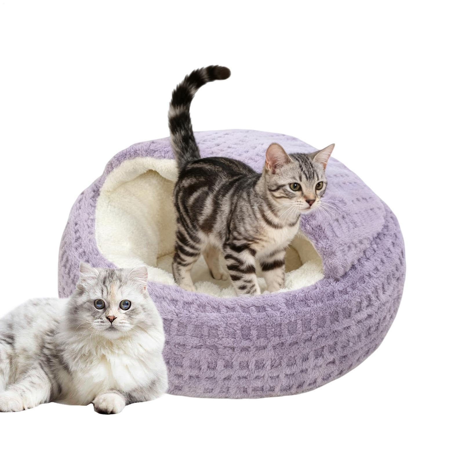 Lit pour chat avec capuche résout le problème des sols froids et glissants