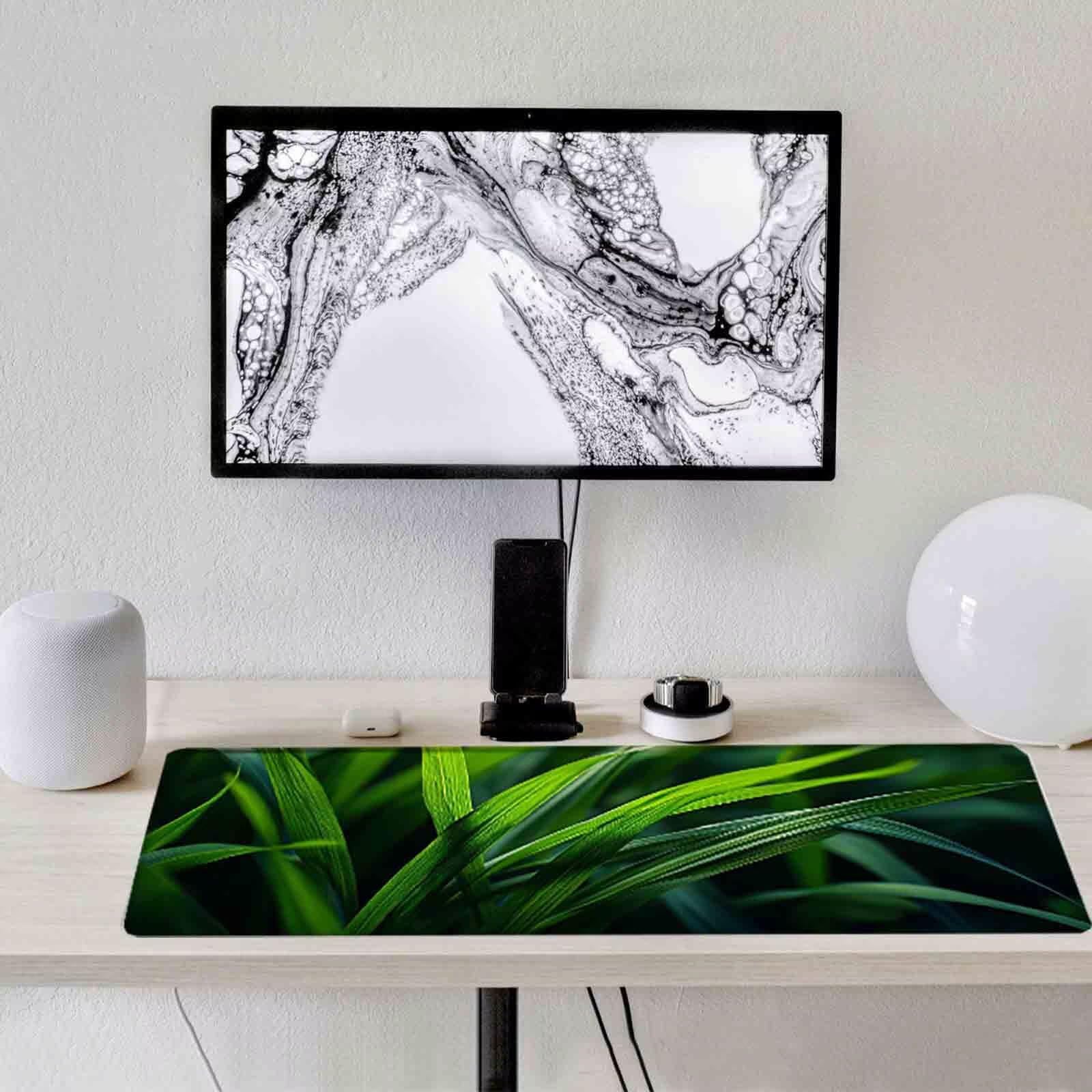 Podkładka pod mysz zielona podkładka pod mysz XXL 1200 x 600 mm podkładka pod mysz z przeszytymi krawędziami i gumową podstawą antypoślizgowa podkładka pod mysz XXL do komputera, laptopa, akcesoria