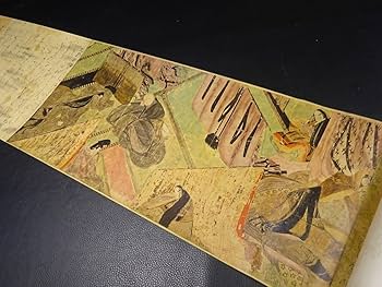 Amazon | 10国宝 源氏物語絵巻 完全原色 原寸 全4巻 徳川 巻子本