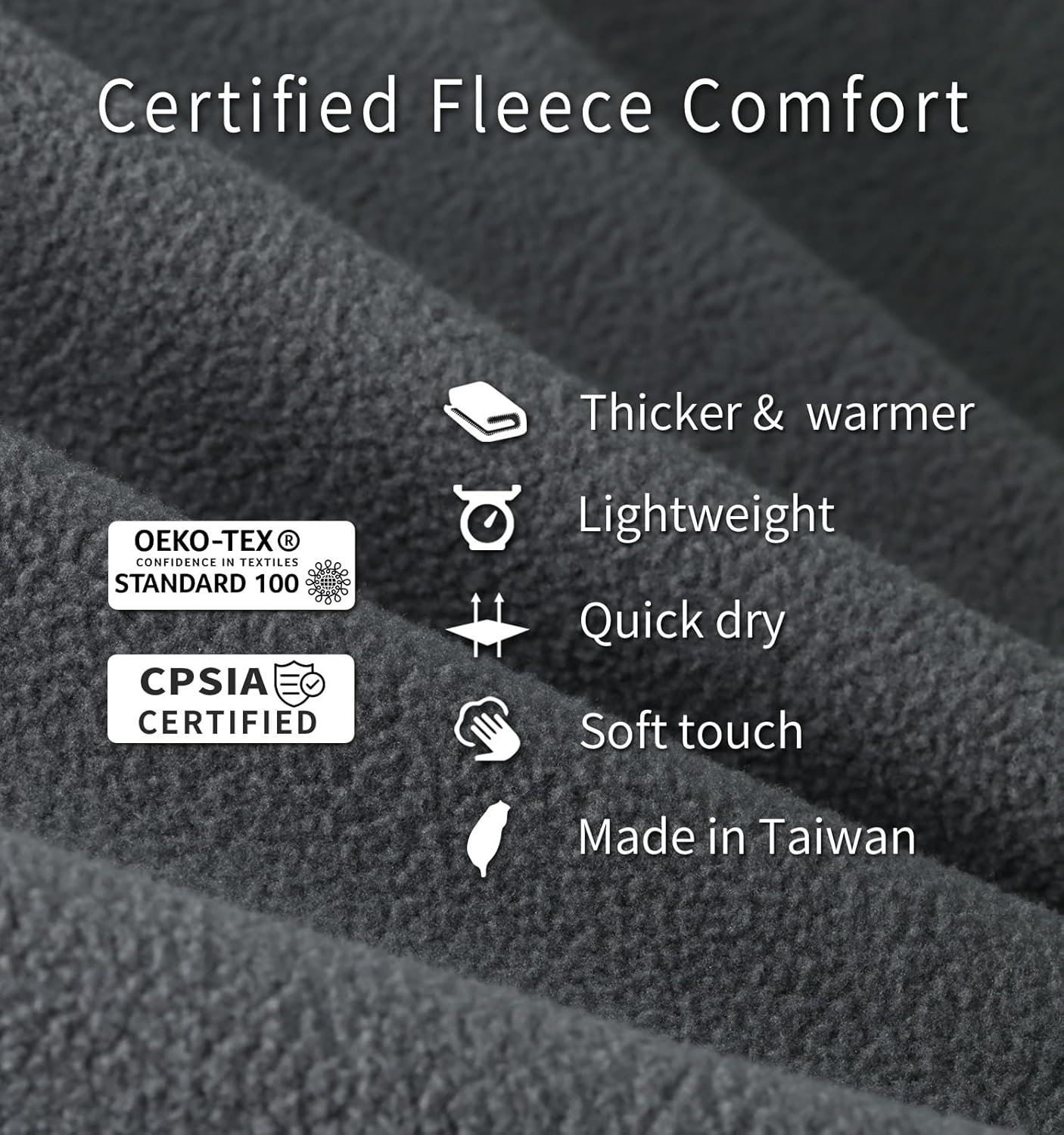 Litume Travel Camping Blanket Lightweight and Breathable, 67 x 48 in Soft Airplane Flight Blanket for Travelers, Foldable Sheet with Stuff Sack for Train, Camp, backapcking, Office, Home (E651 Grey)